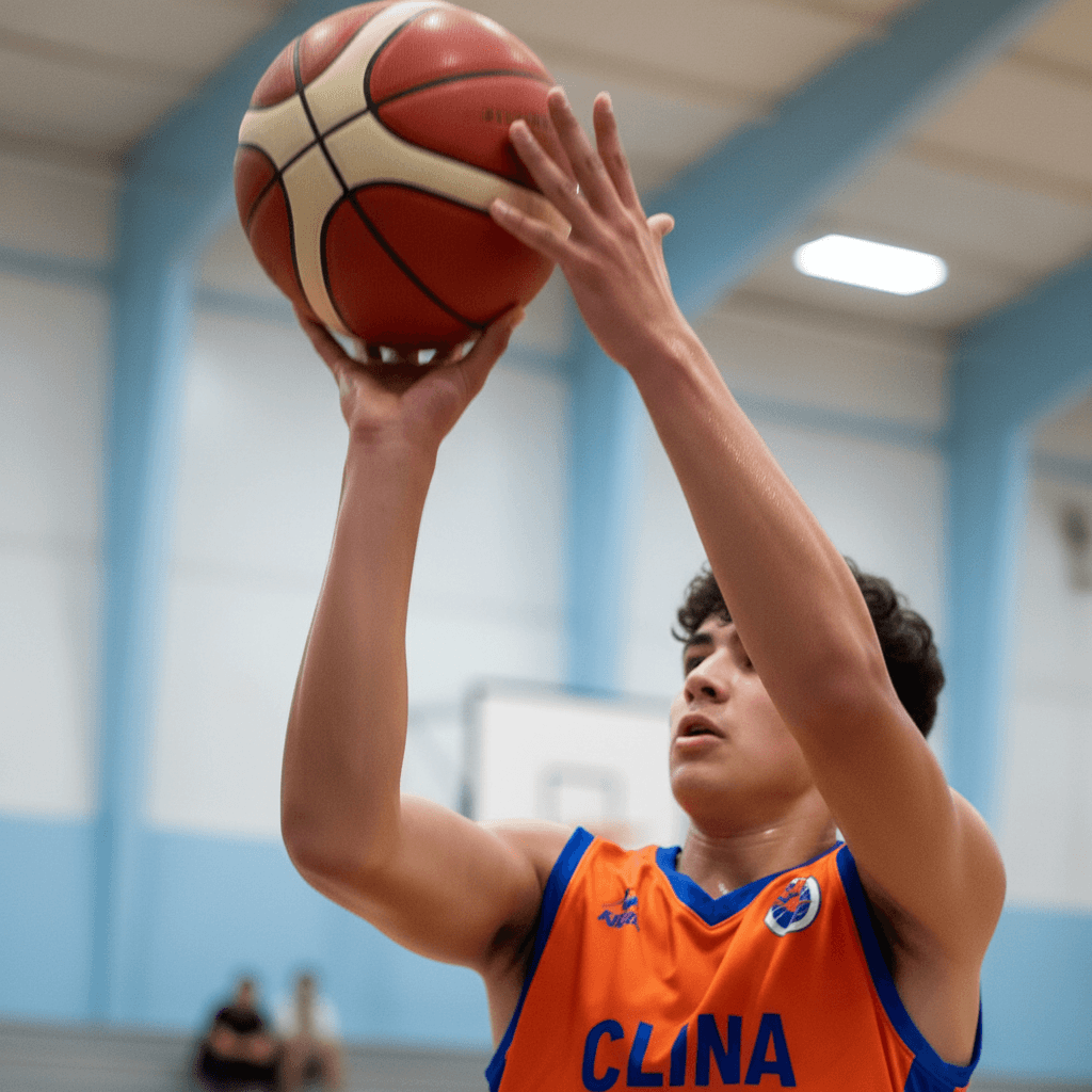 Southern Smoke ABA player taking a shot during game